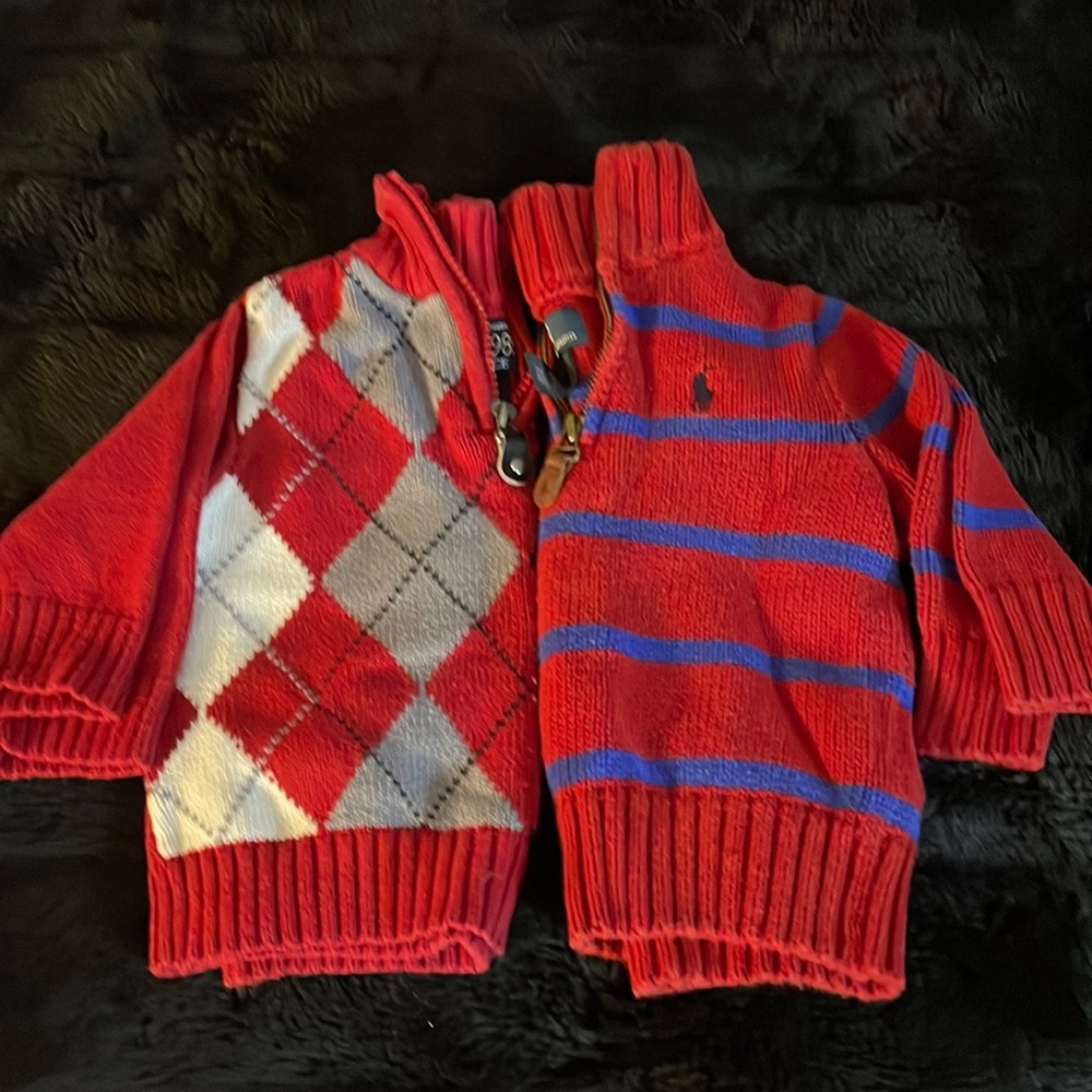 2- Half zip sweaters